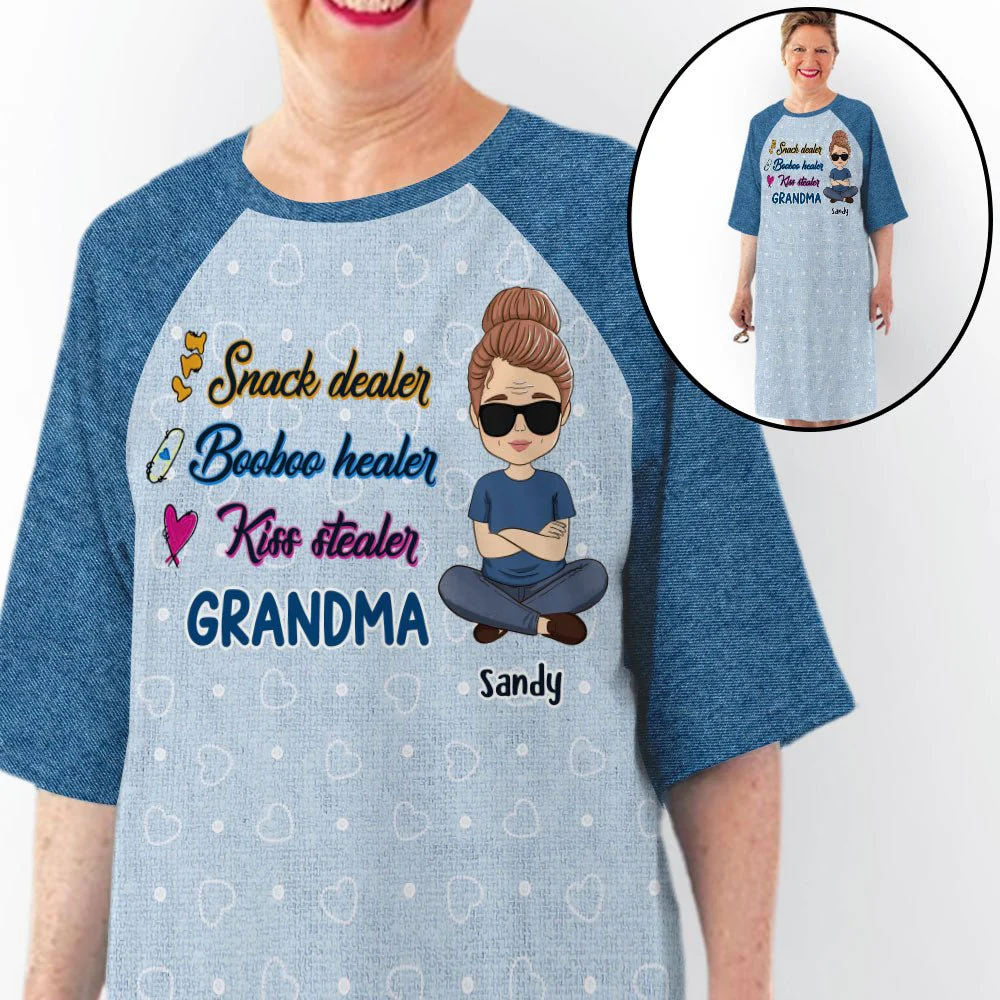 Booboo Healer - Personalized Custom 3/4 Sleeve Dress - Image 3