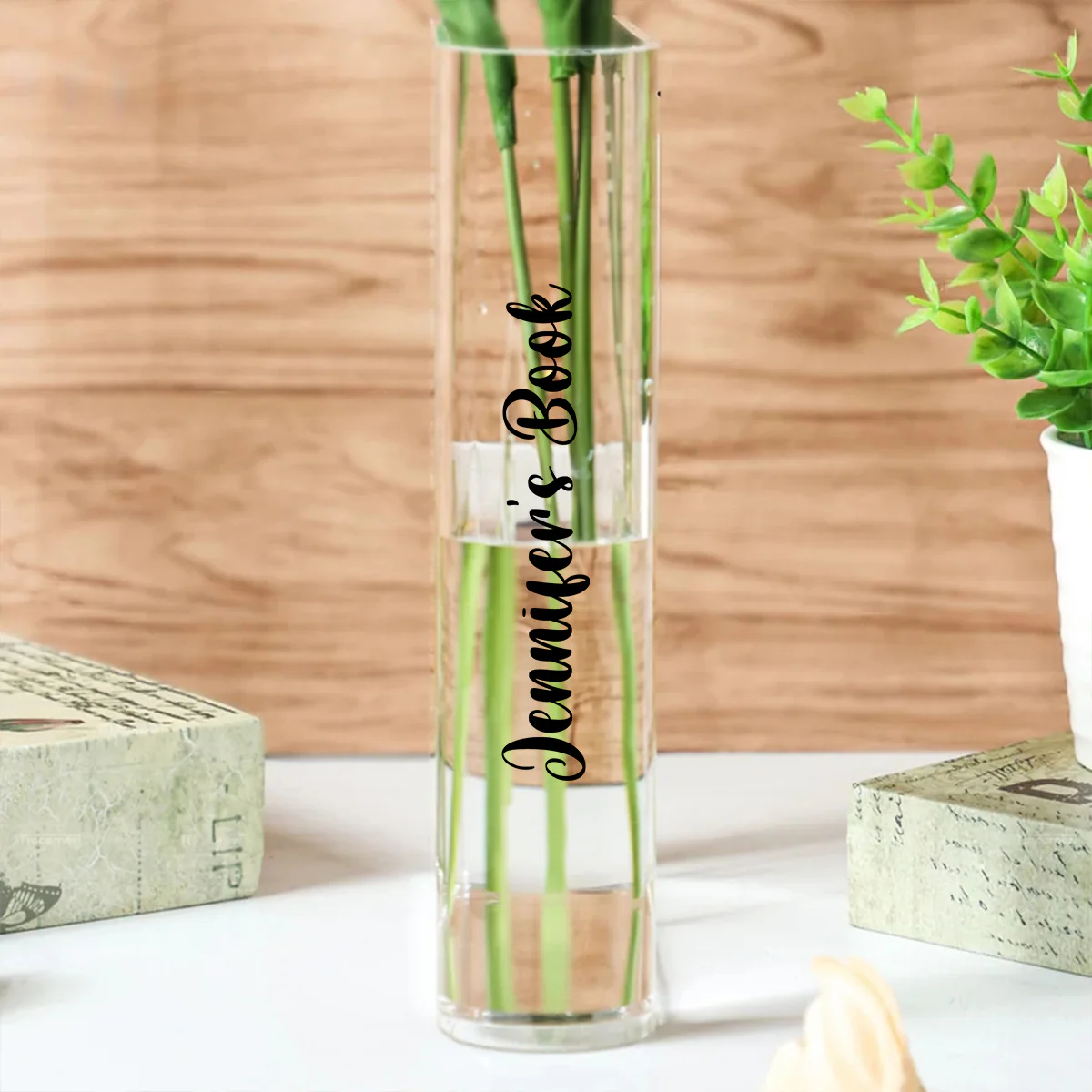 Books In Souls - Personalized Custom Acrylic Book Vase - Image 3