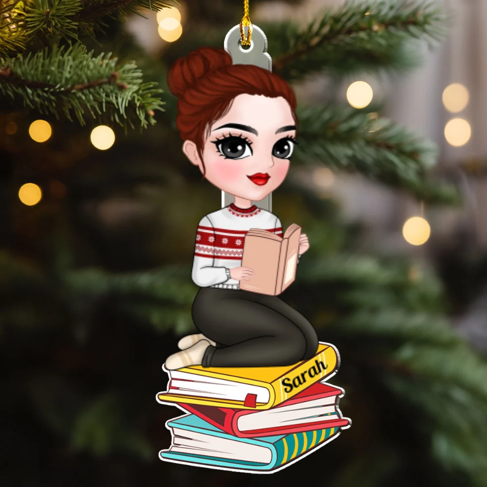 Books In Souls - Personalized Custom Acrylic Ornament - Image 6