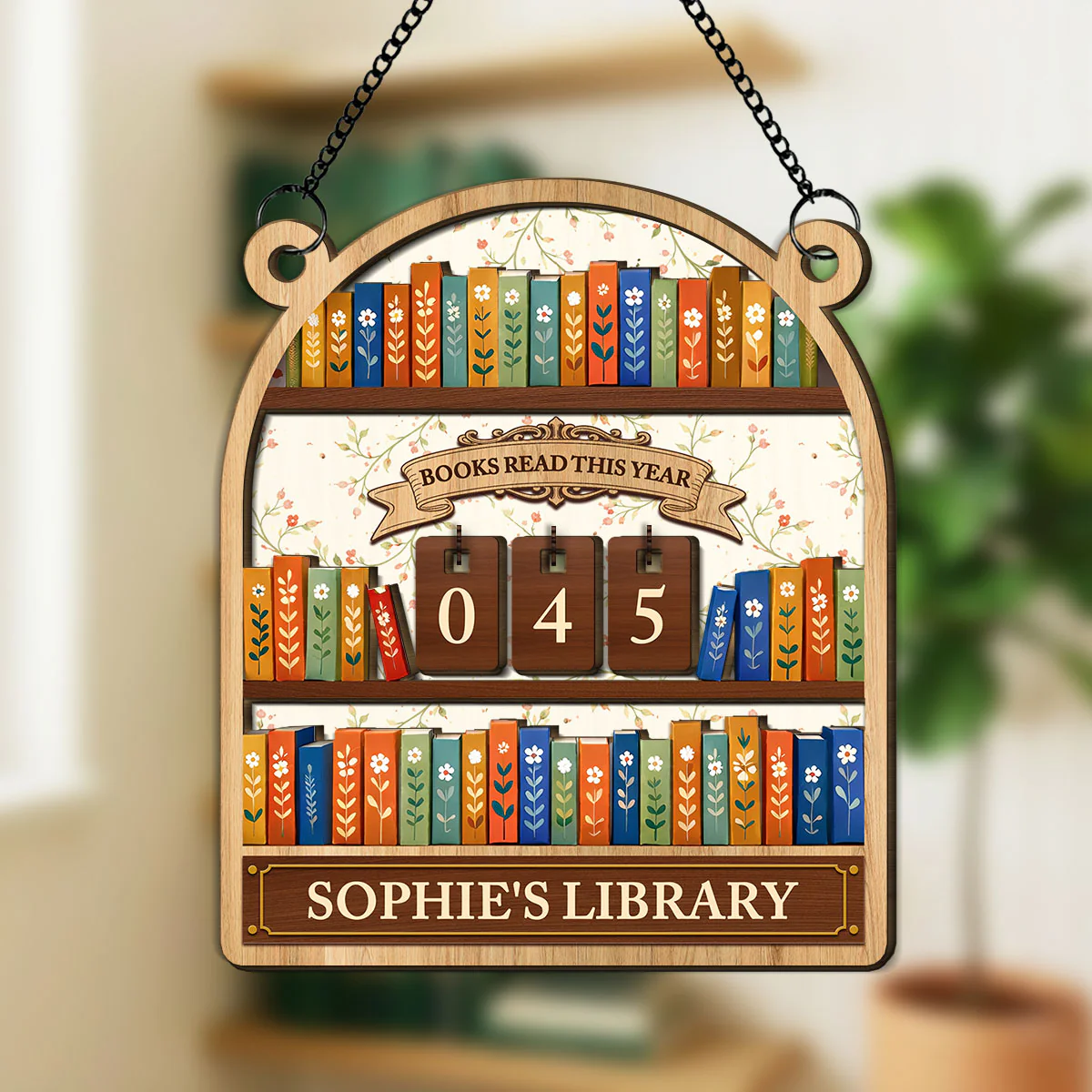 s Read This Year - Personalized Custom Tracker Sign