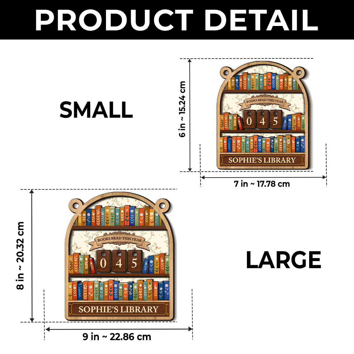 s Read This Year - Personalized Custom Tracker Sign - Image 3