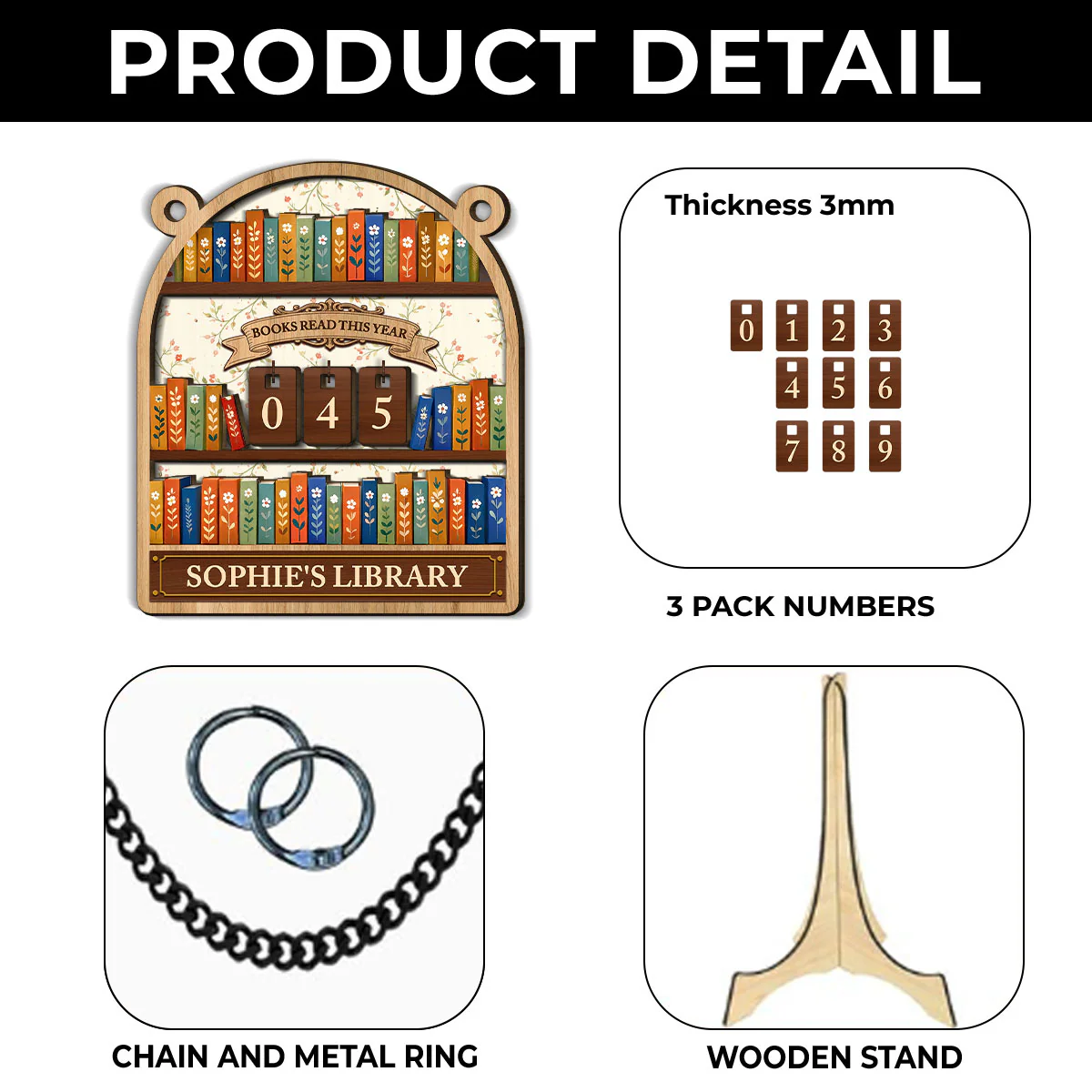 s Read This Year - Personalized Custom Tracker Sign - Image 4