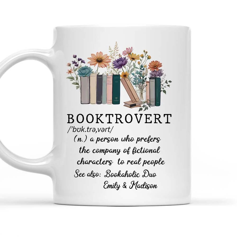 Booktrovert Person - Personalized Custom Coffee Mug