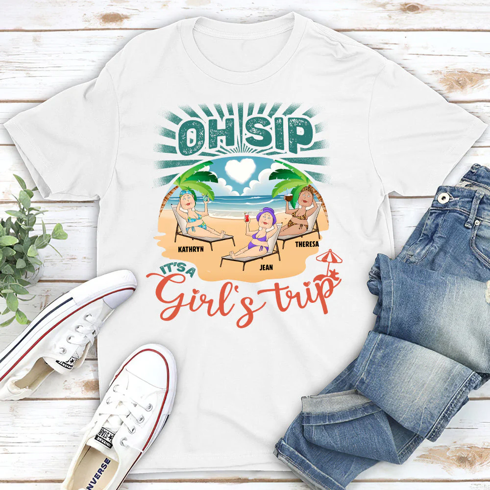 Born With The Beach In Their Souls - Personalized Custom Unisex T-shirt - Image 3