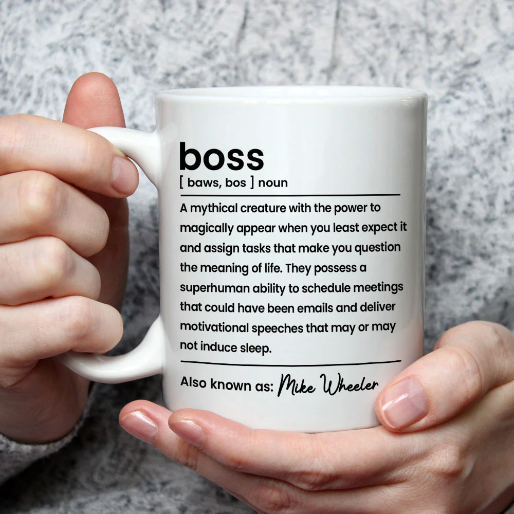 Boss Definition - Personalized Custom Coffee Mug - Image 3