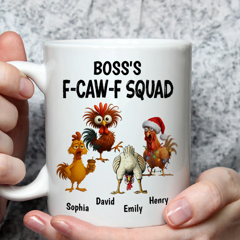 Boss FCAWF Squad - Personalized Custom Coffee Mug - Image 2