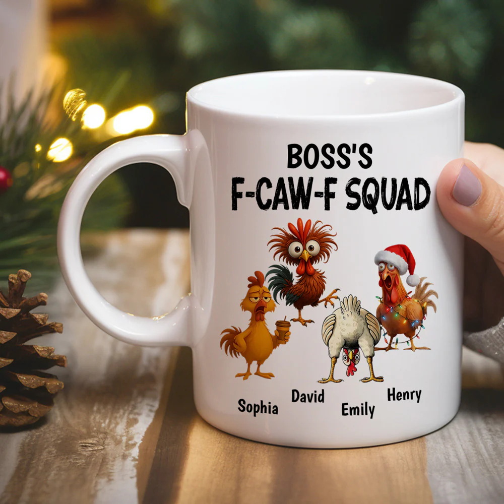 Boss FCAWF Squad - Personalized Custom Coffee Mug - Image 3