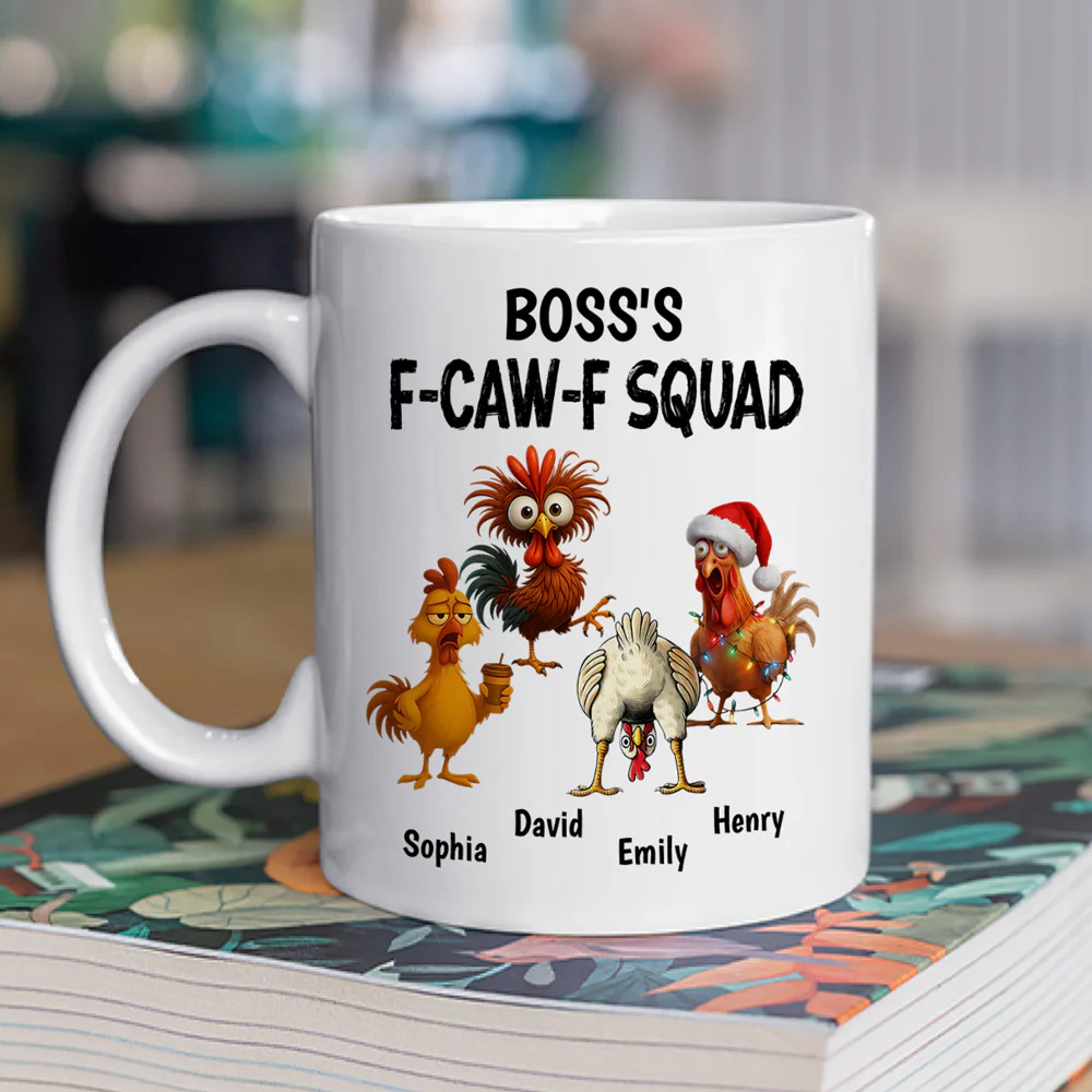 Boss FCAWF Squad - Personalized Custom Coffee Mug - Image 4