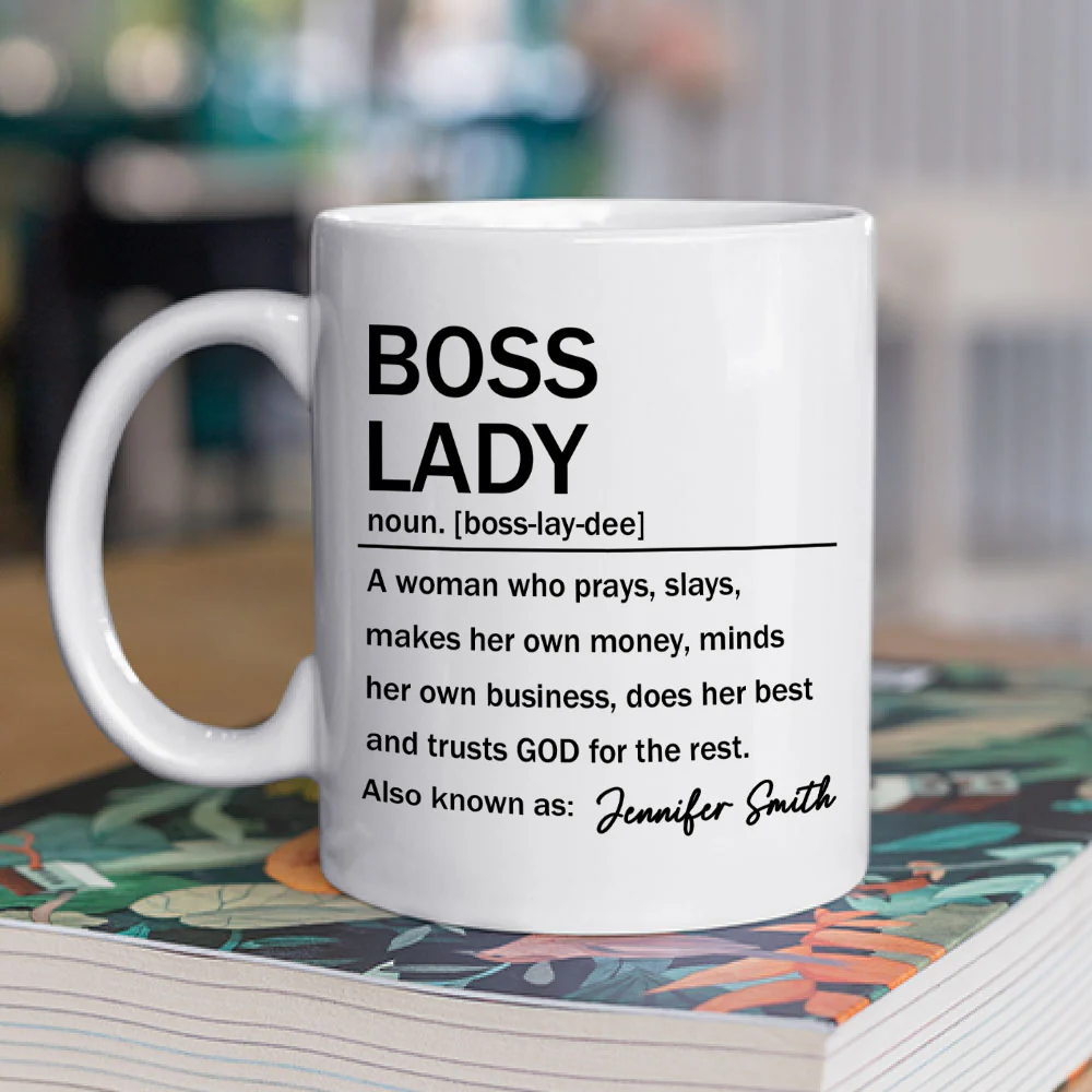 Boss Lady Gift - Personalized Custom Coffee Mug - Image 2