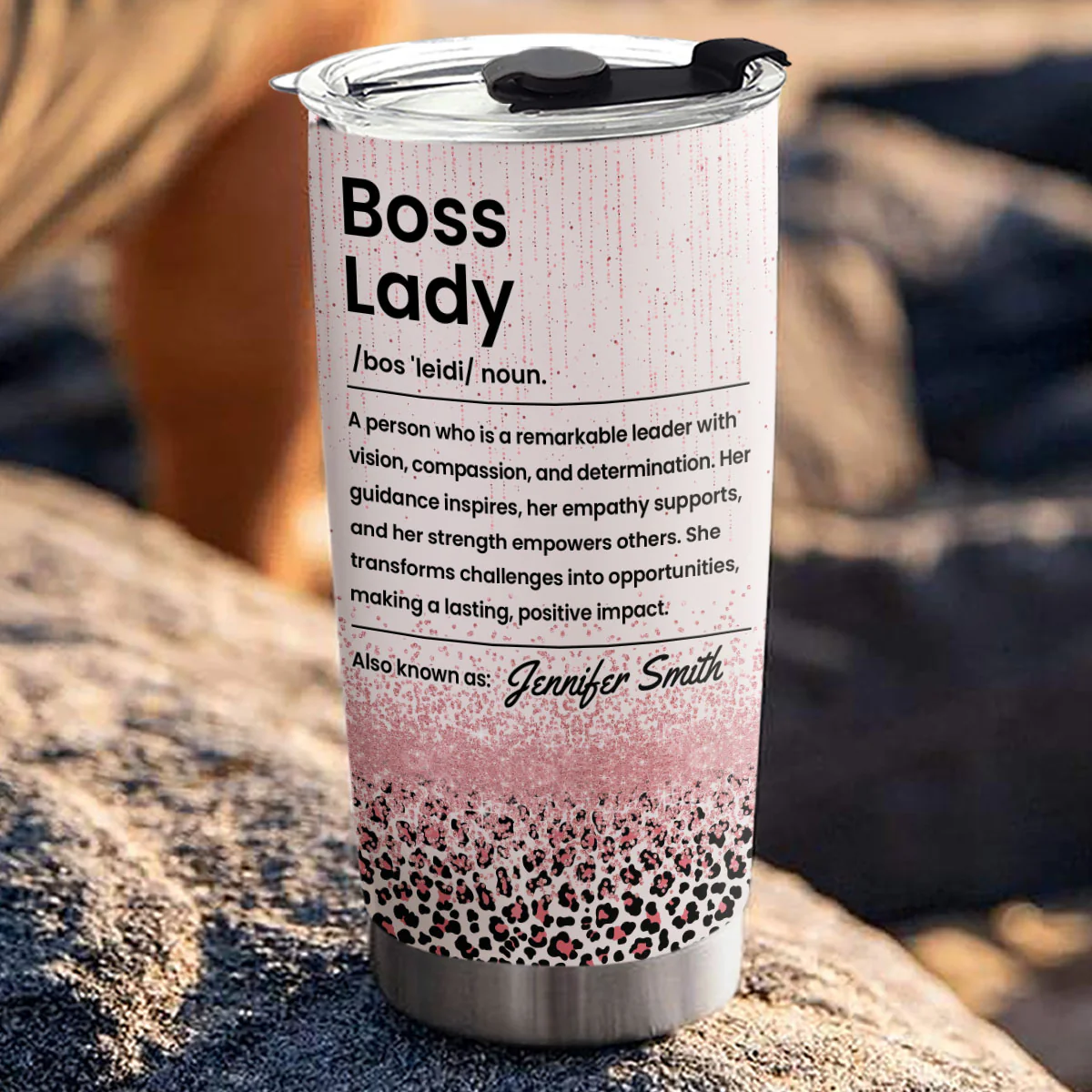 Boss Lady - Personalized Custom Tumbler - Image 2
