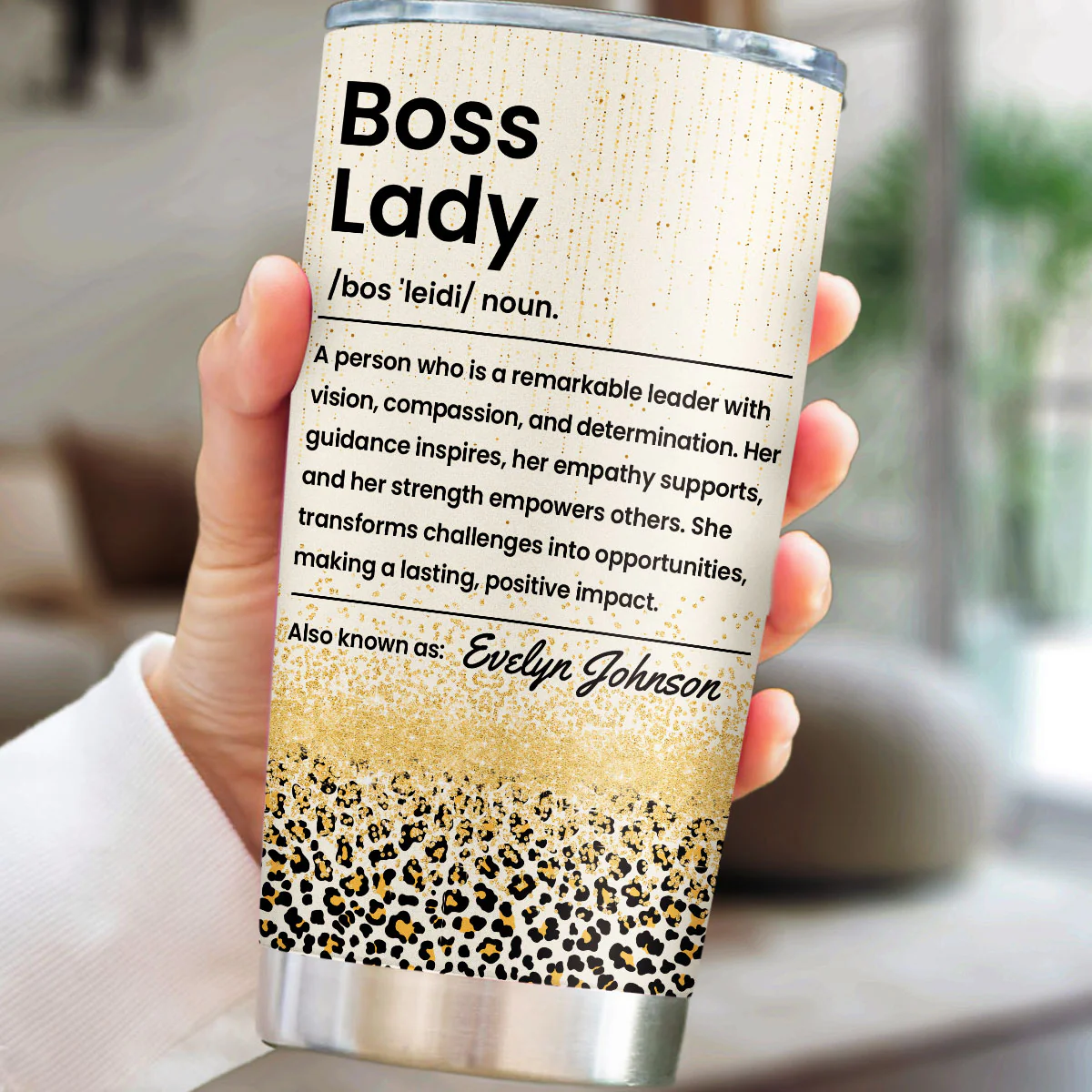Boss Lady - Personalized Custom Tumbler - Image 5