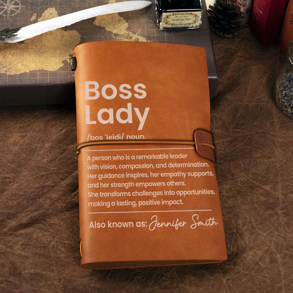 Boss Lady - Personalized Custom Vintage Journal - Image 2