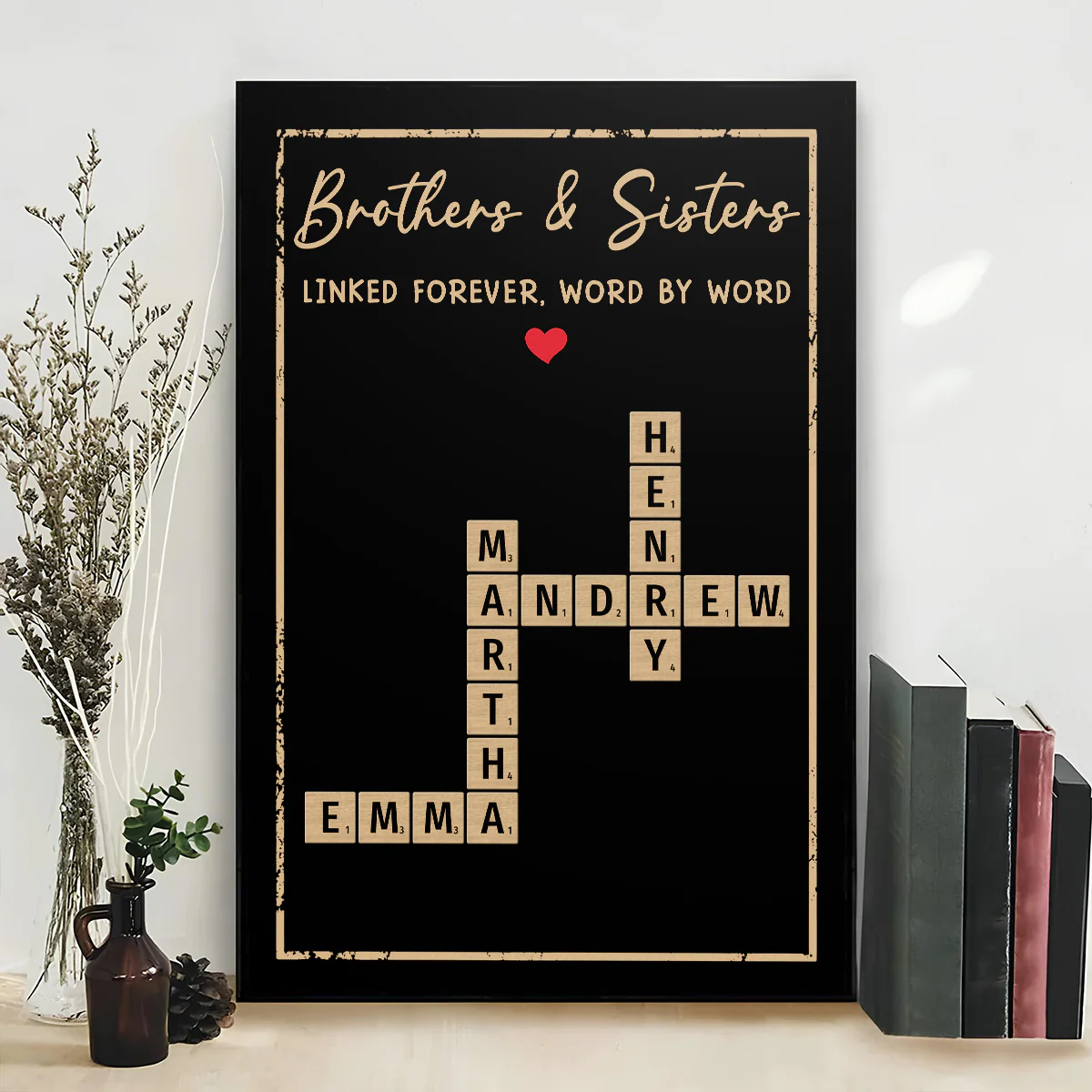 Bound Together Forever As Siblings - Personalized Custom Poster - Image 3