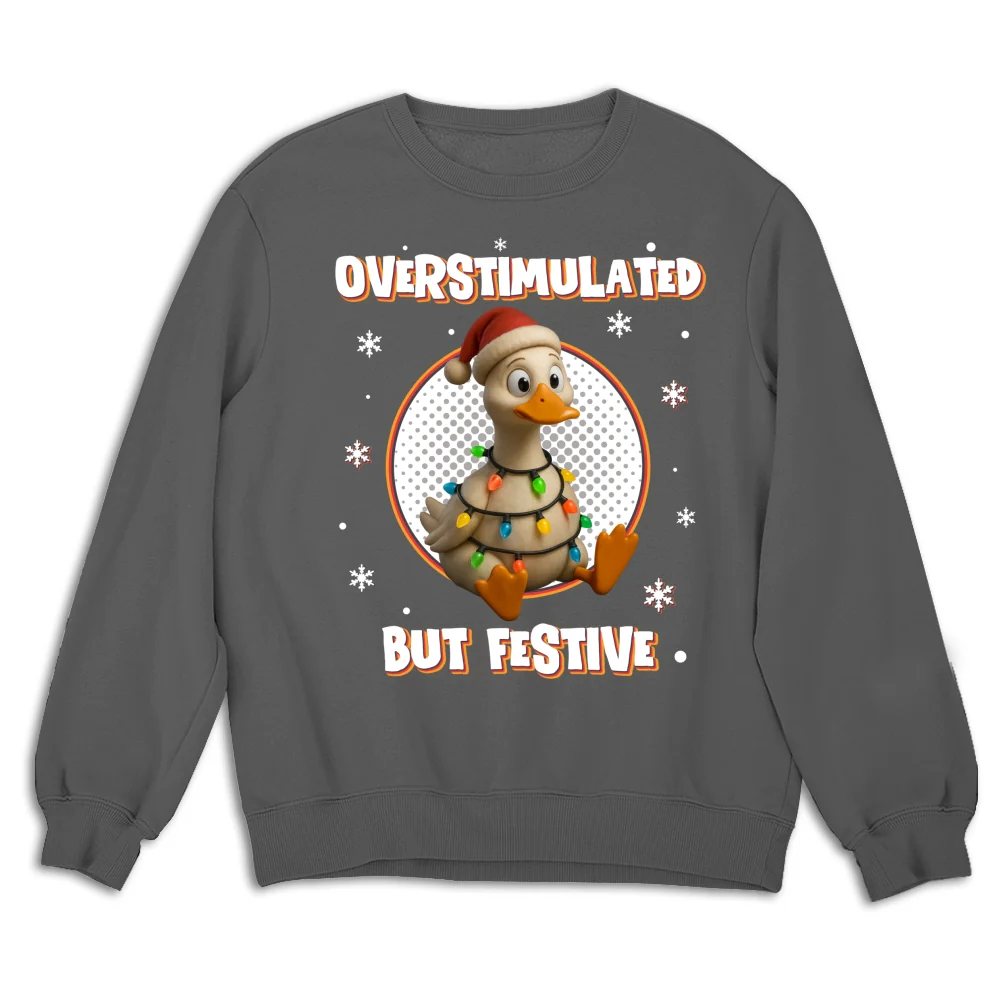 Brain Fried But Feeling Festive - Personalized Custom Shirt - Image 14