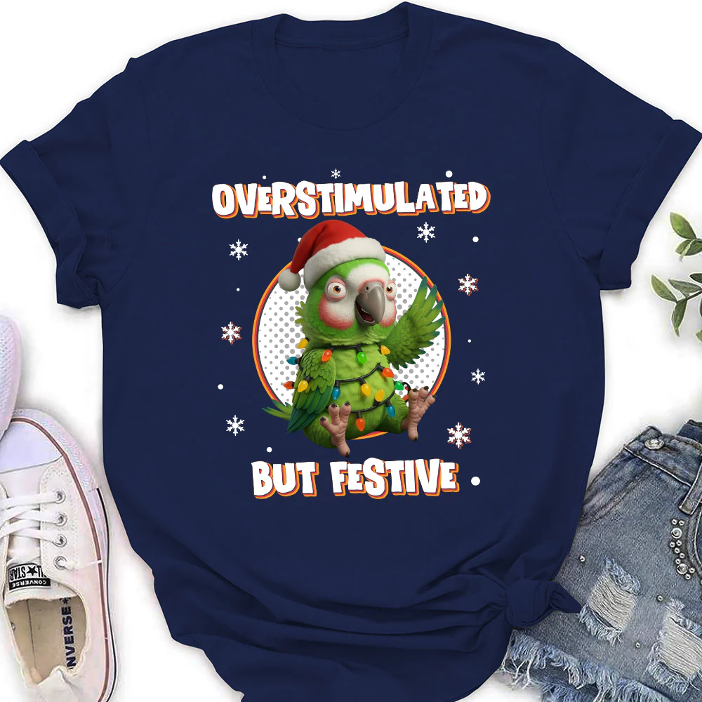 Brain Fried But Feeling Festive - Personalized Custom Shirt - Image 3