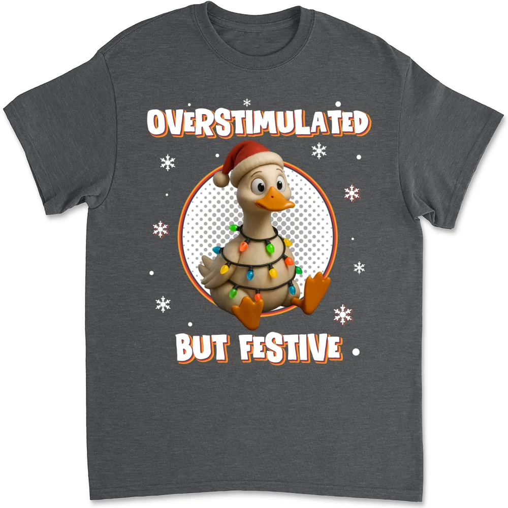Brain Fried But Feeling Festive - Personalized Custom Shirt - Image 7