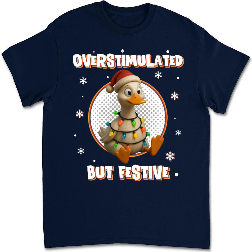 Brain Fried But Feeling Festive - Personalized Custom Shirt - Image 9