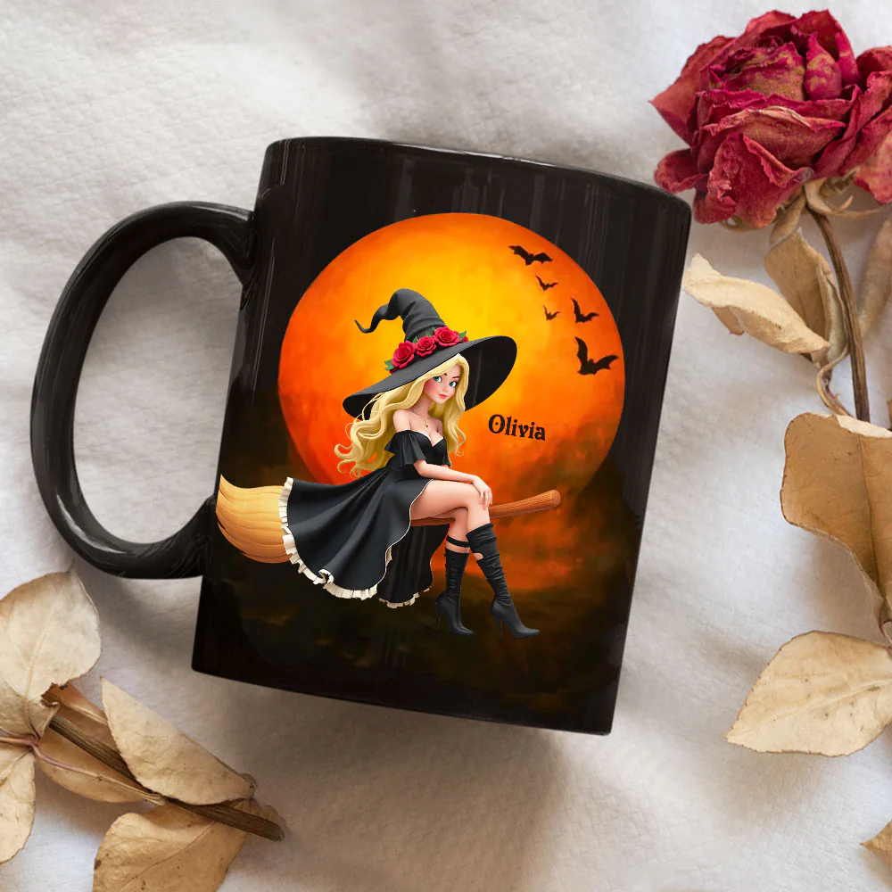 Brewing Up A Wicked Spell - Personalized Custom Coffee Mug - Image 2