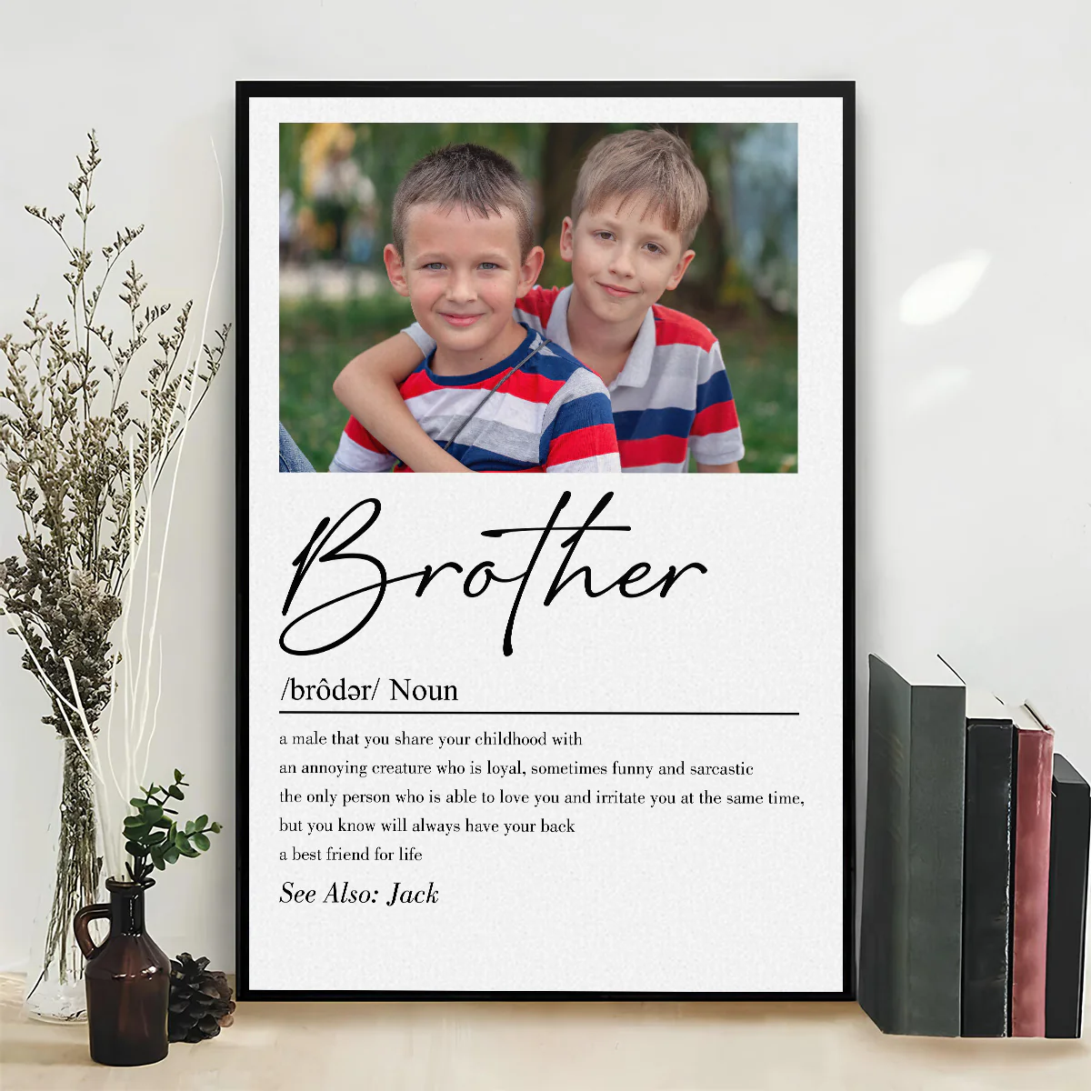 Brother Dictionary - Personalized Custom Poster - Image 2