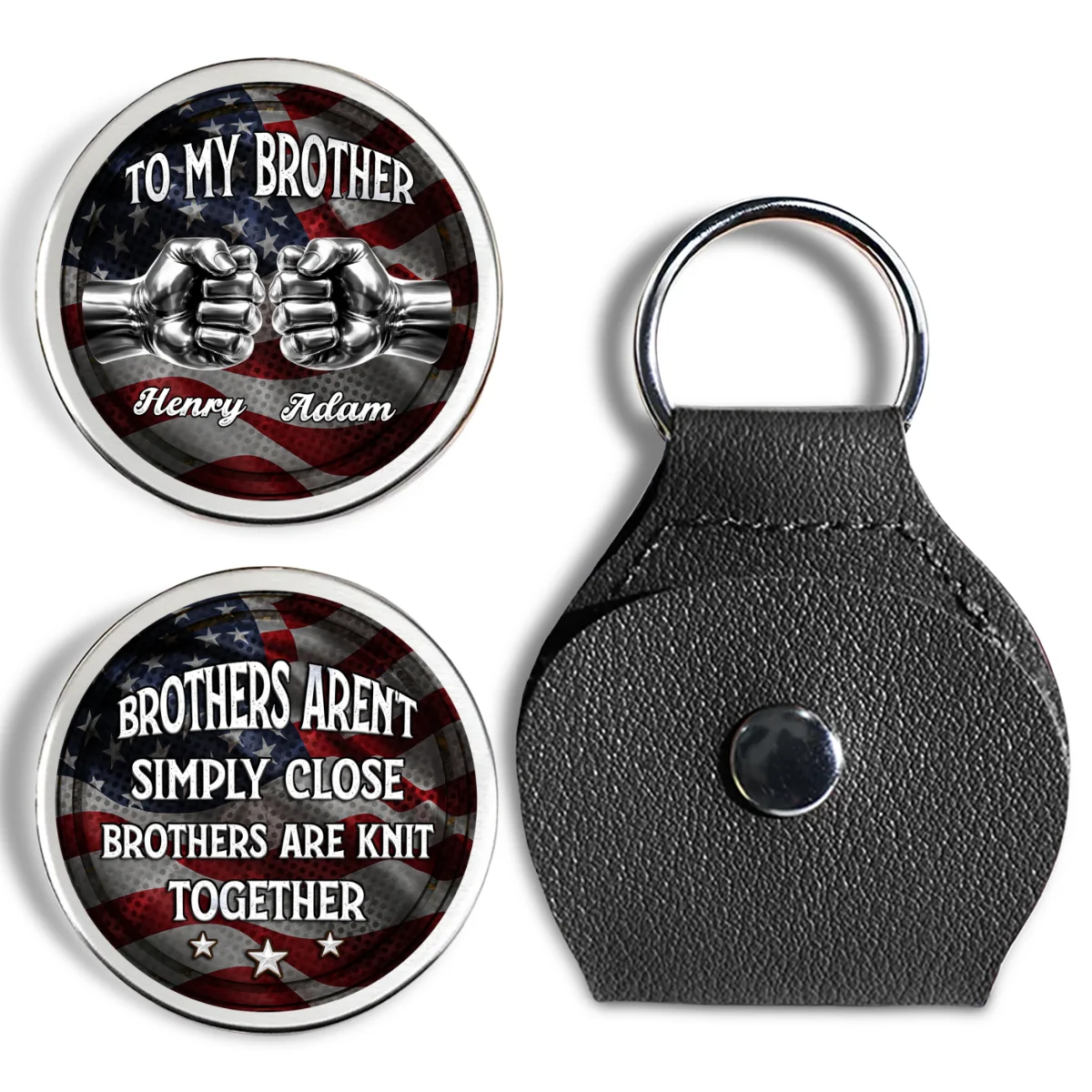 Brothers For Life - Personalized Custom Pocket Hug - Image 7