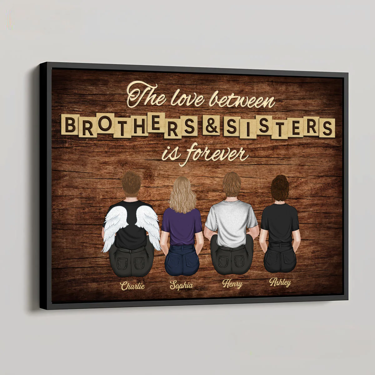Brothers & Sisters Forever Version 2 - Personalized Custom Poster - Image 5