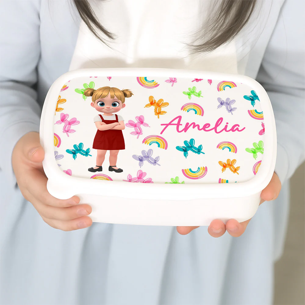 Bubble Rainbow Safe Cartoonize - Personalized Custom Lunch Box - Image 2