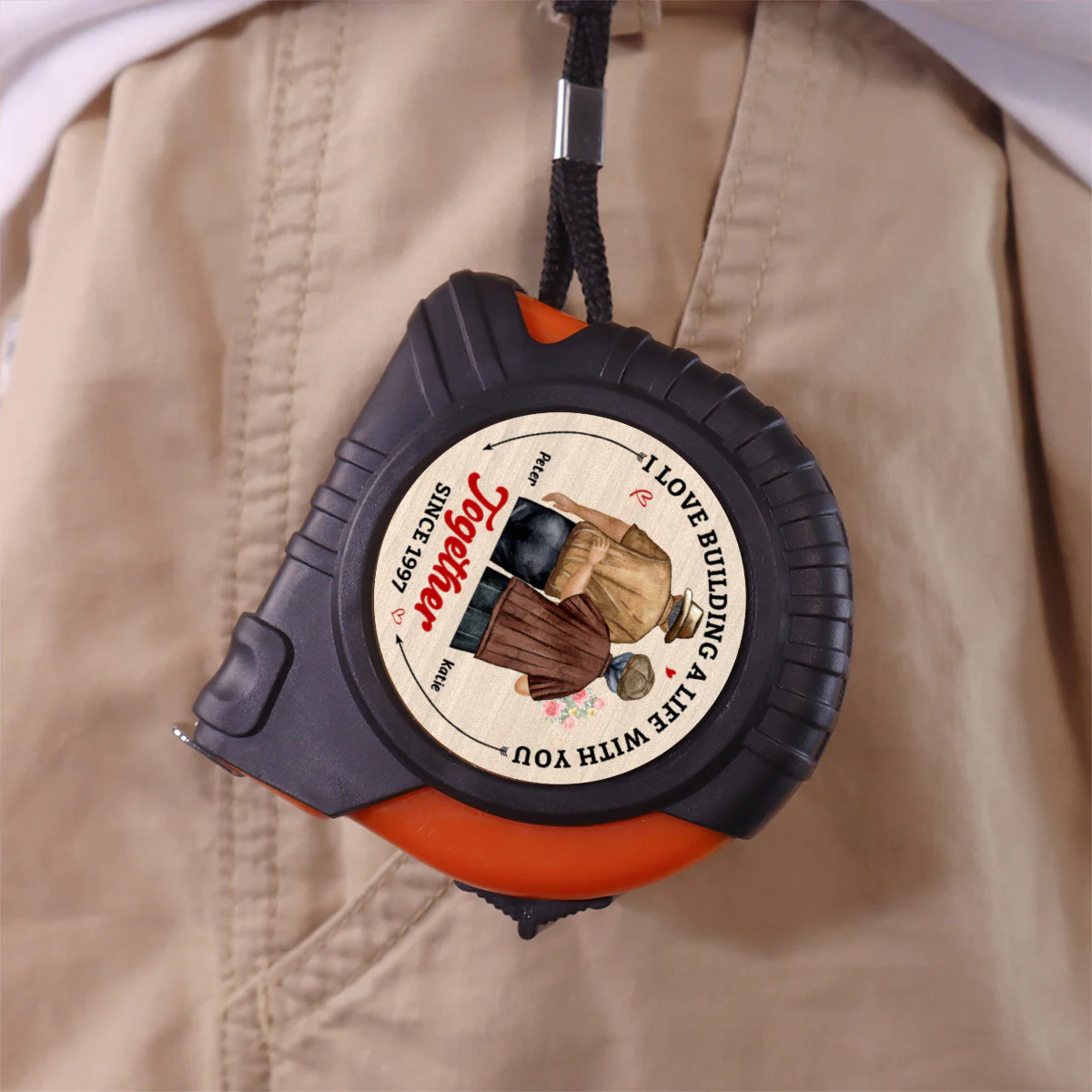 Building A Life - Personalized Custom Tape Measure - Image 4