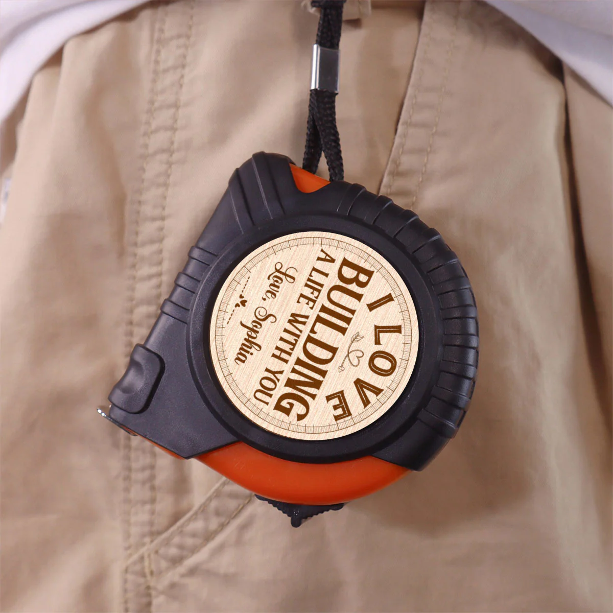 Building A Life With You - Personalized Custom Tape Measure - Image 3