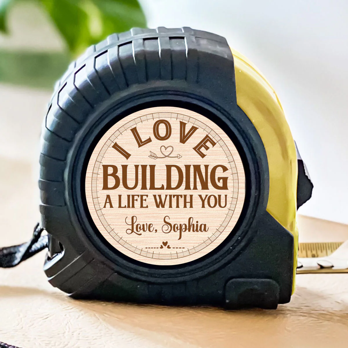 Building A Life With You - Personalized Custom Tape Measure - Image 4