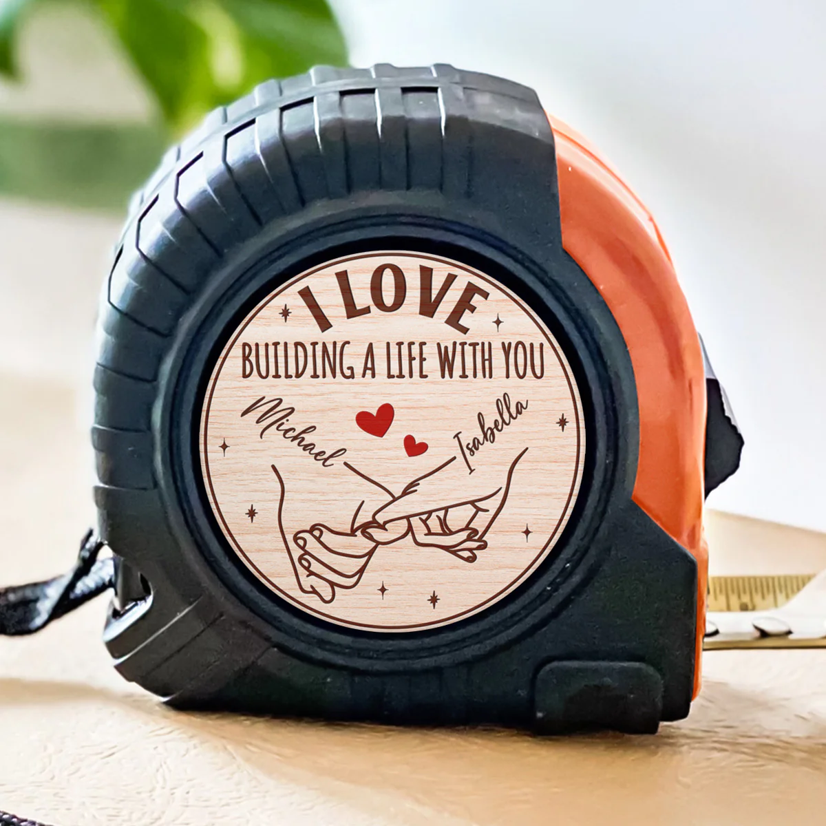 Building Love - Personalized Custom Tape Measure