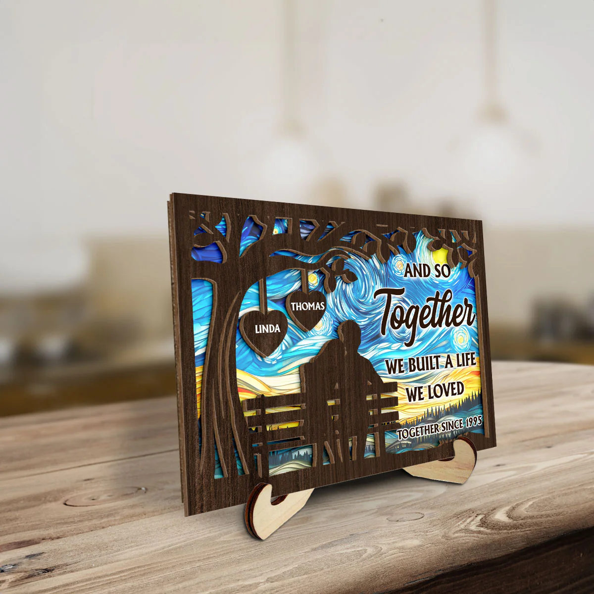 Built A Life - Personalized Custom Wooden Plaque - Image 2