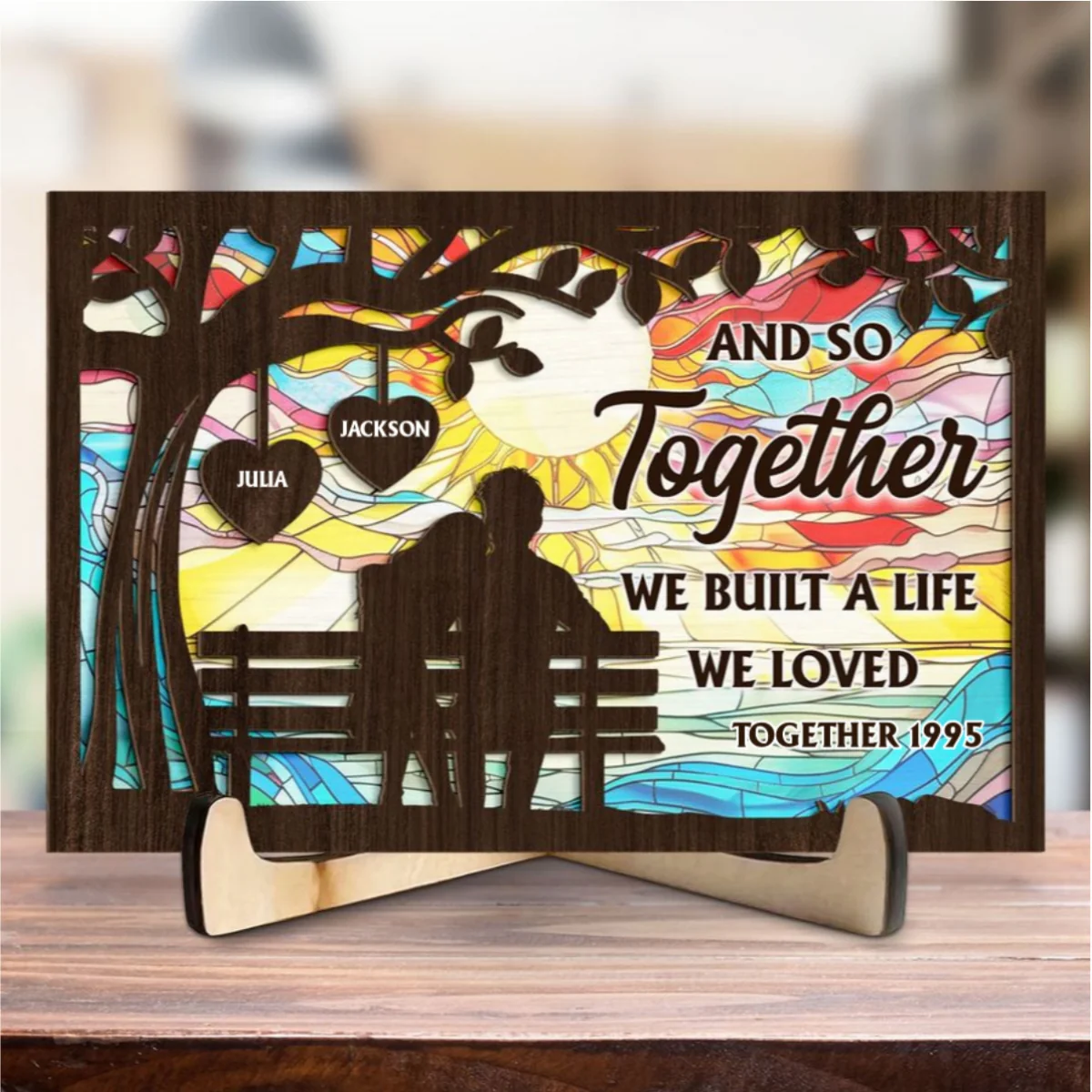 Built A Life - Personalized Custom Wooden Plaque - Image 7