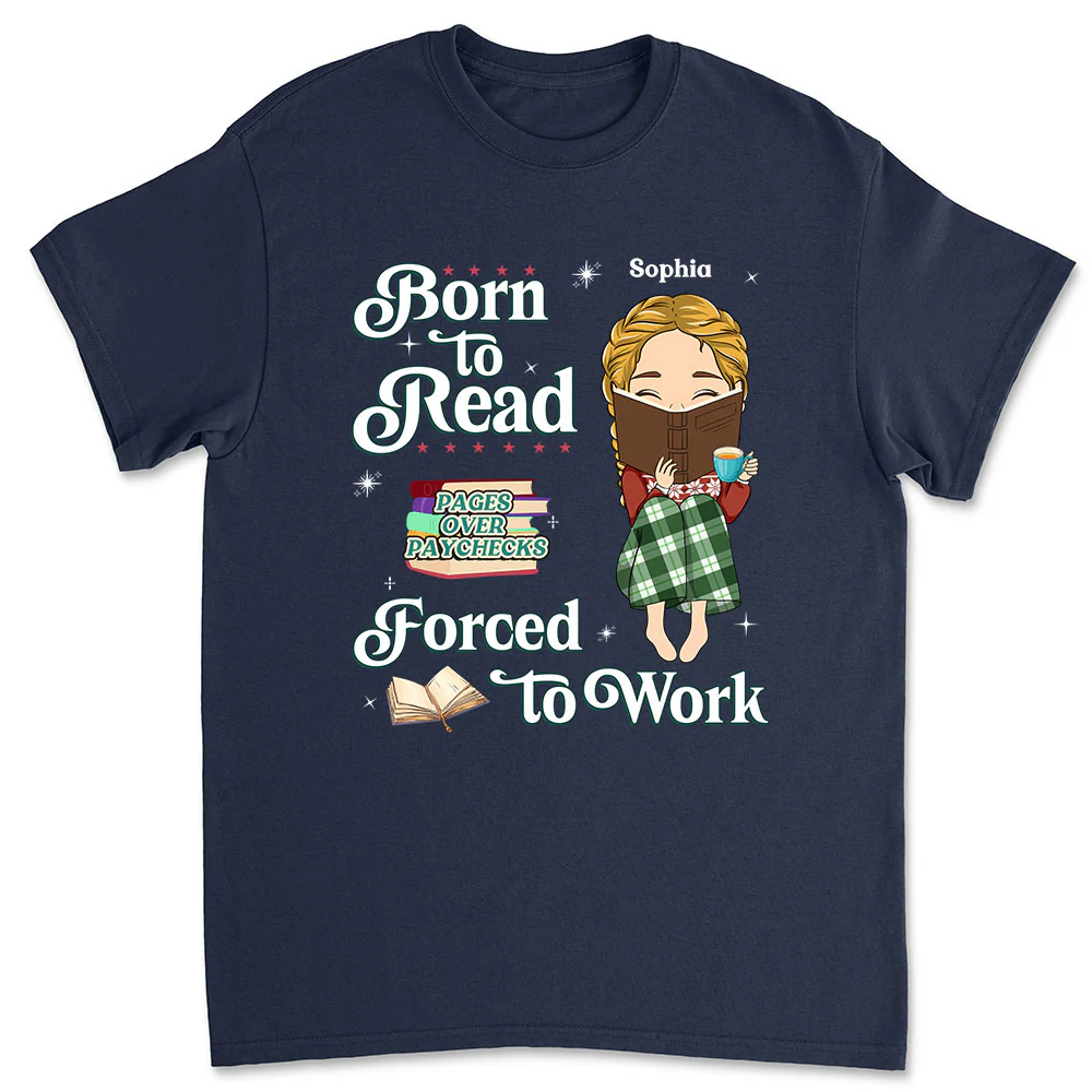 Built To Read, Forced To Grind - Personalized Custom Shirt - Image 3