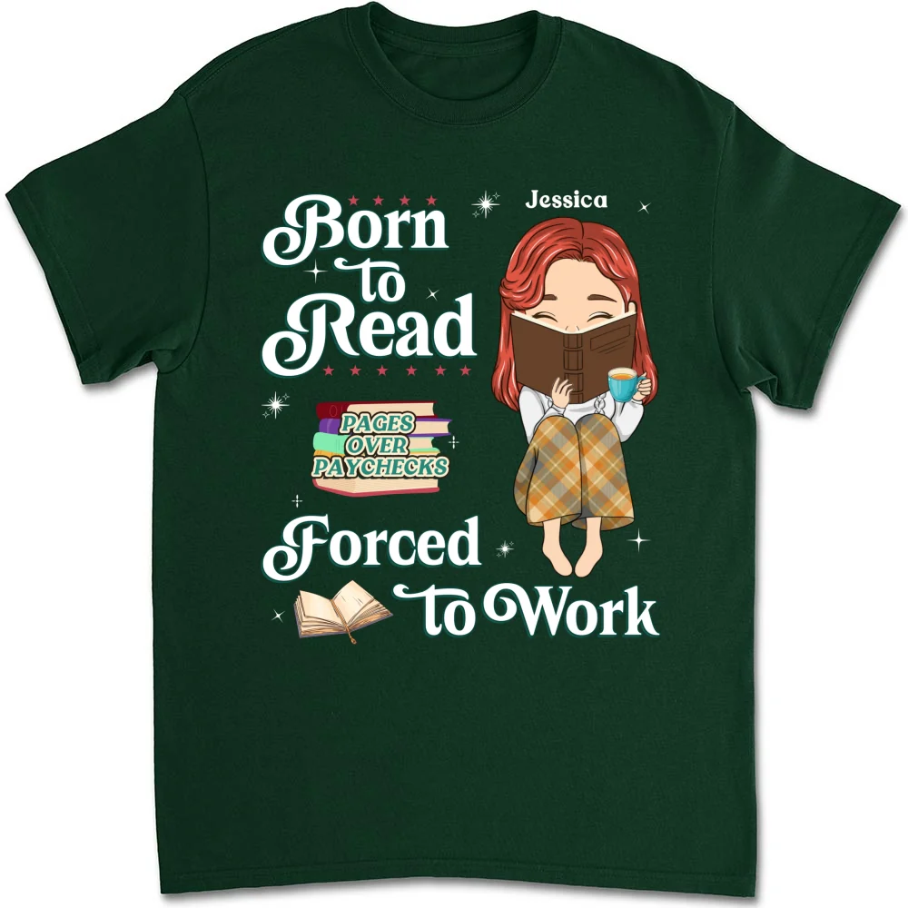 Built To Read, Forced To Grind - Personalized Custom Shirt - Image 8
