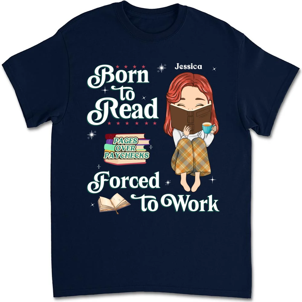 Built To Read, Forced To Grind - Personalized Custom Shirt - Image 9