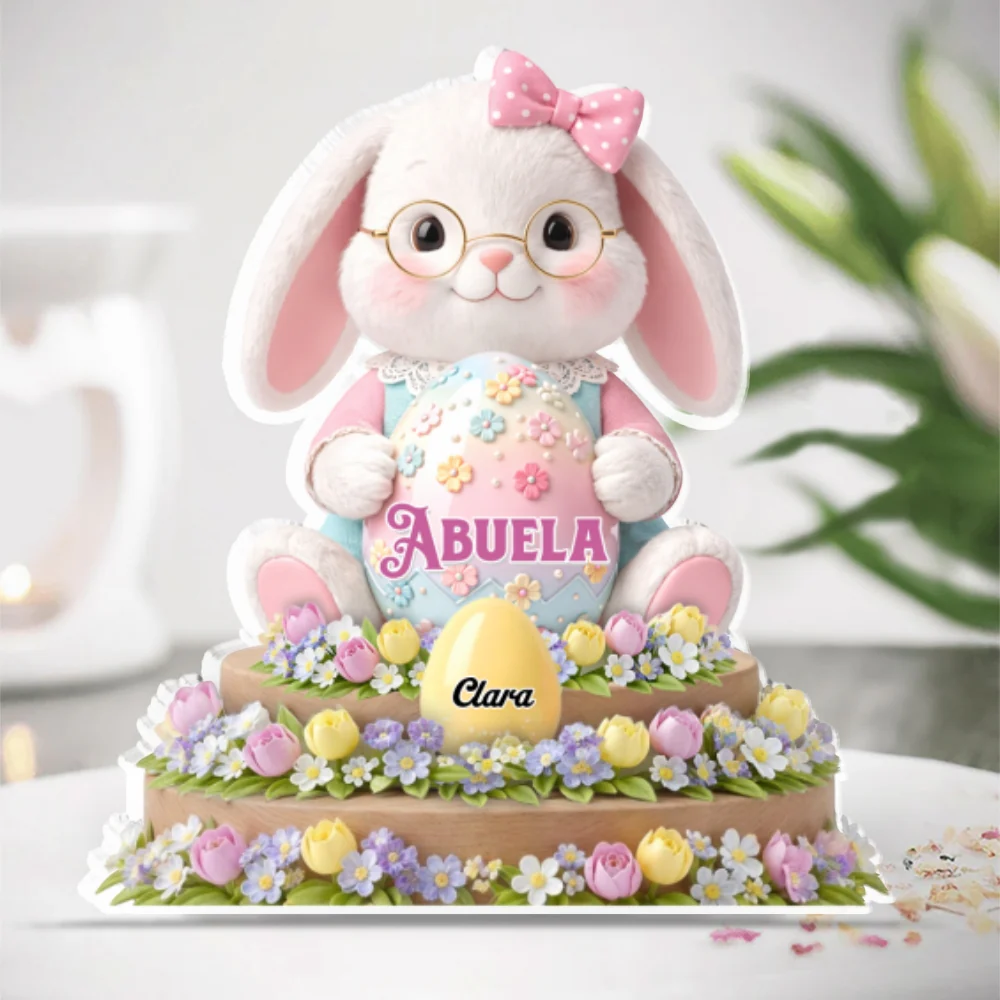 Bunny Grandma Eggs - Personalized Custom Acrylic Plaque - Image 6