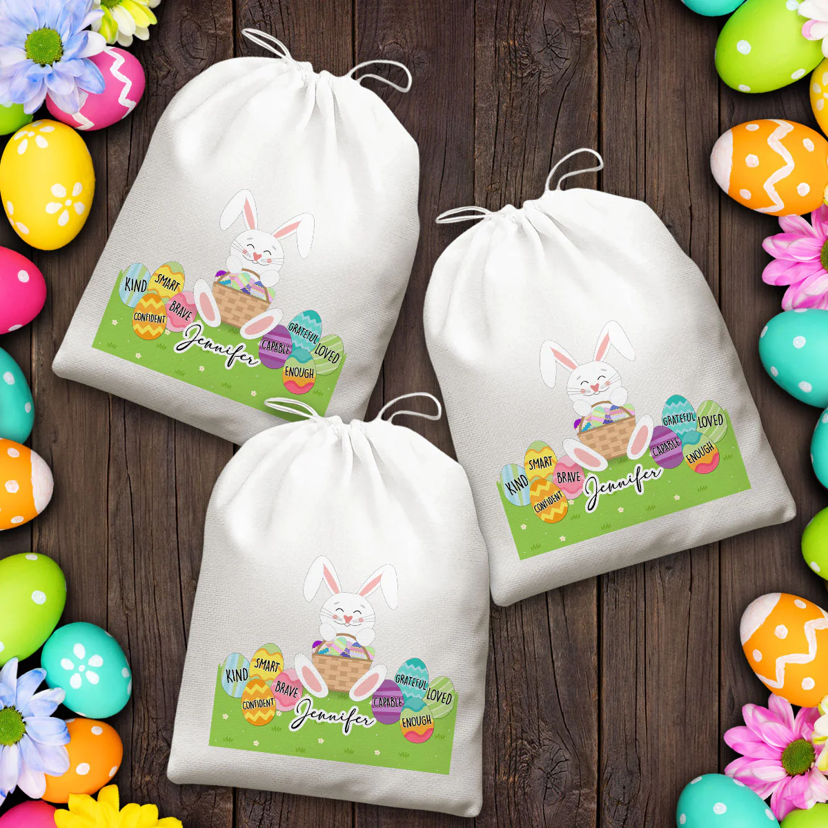 Bunny Kids Bag - Personalized Custom Favor Bag - Image 6