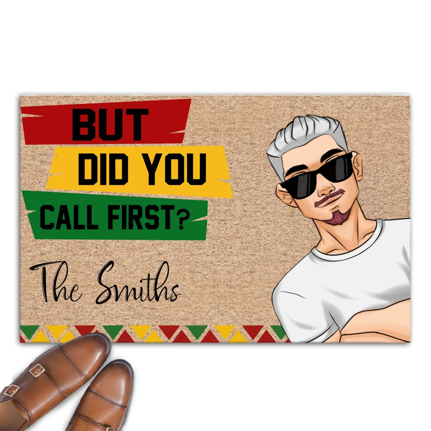 But Did You Call First - Personalized Custom Doormat - Image 6