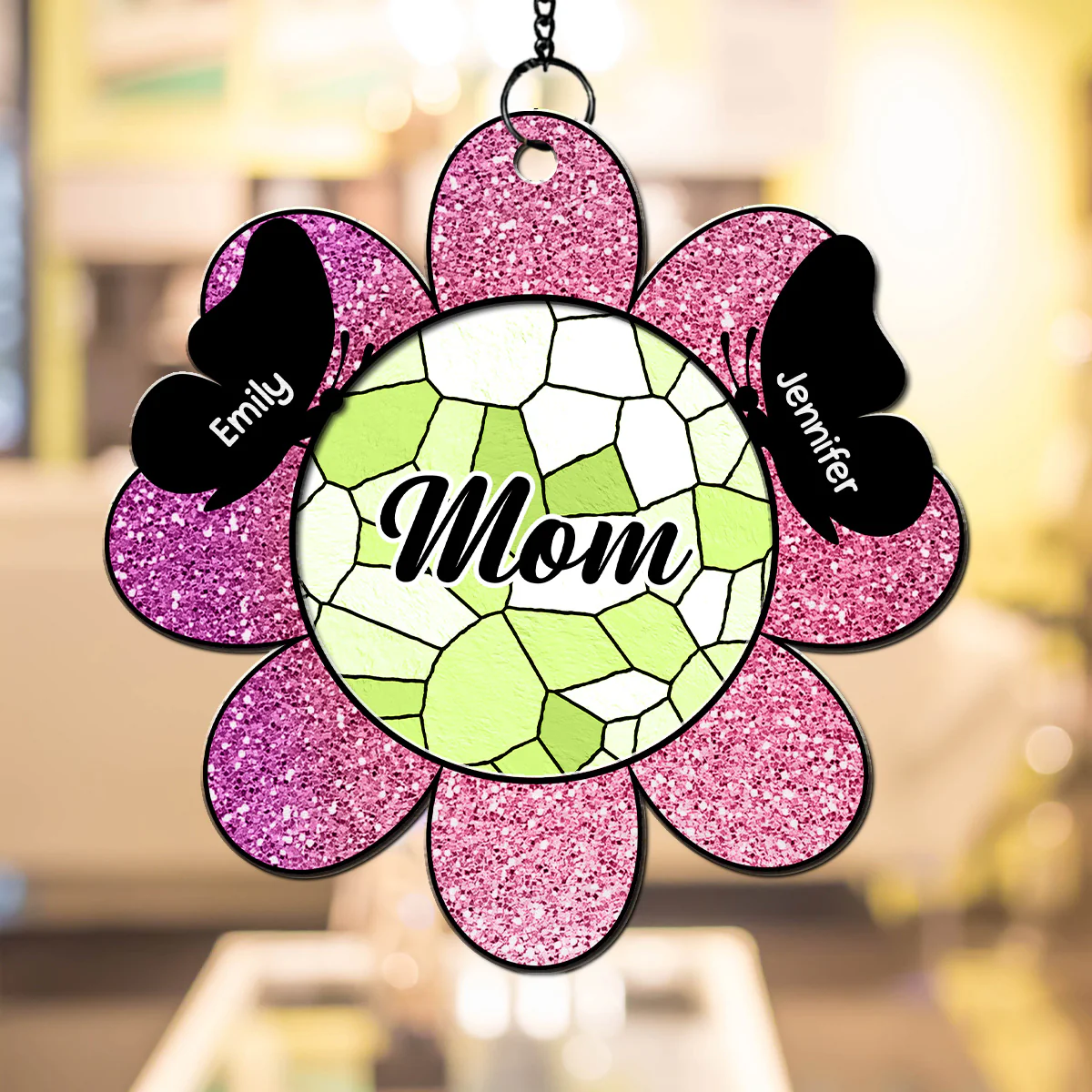 Butterfly Grandma - Personalized Custom Suncatcher - Image 2