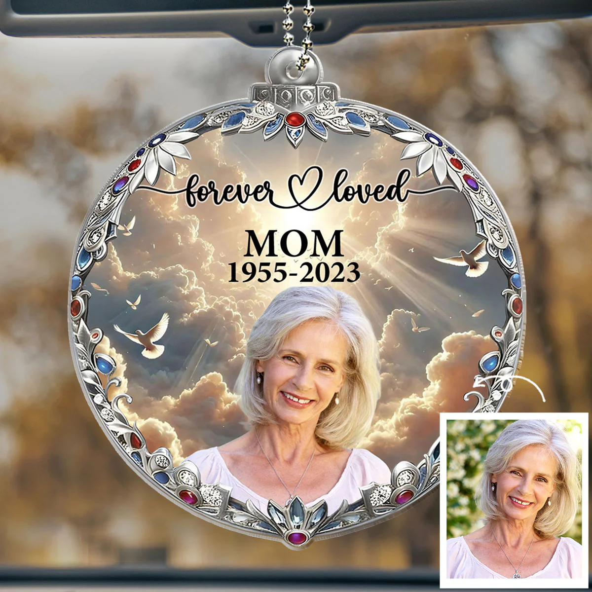 By Your Side - Personalized Custom 3D Effect Car Ornament