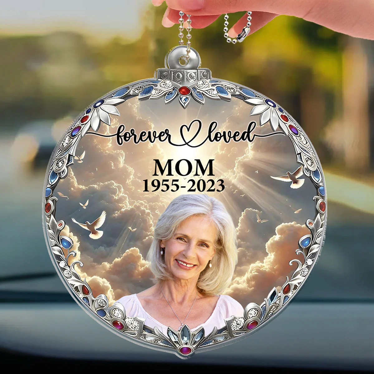 By Your Side - Personalized Custom 3D Effect Car Ornament - Image 2
