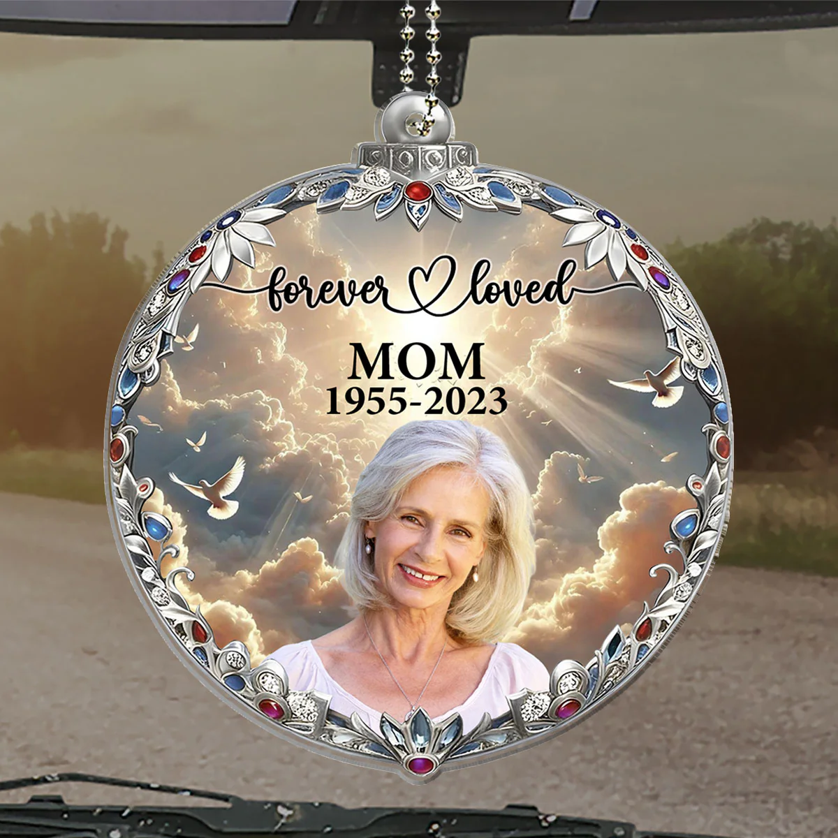By Your Side - Personalized Custom 3D Effect Car Ornament - Image 3