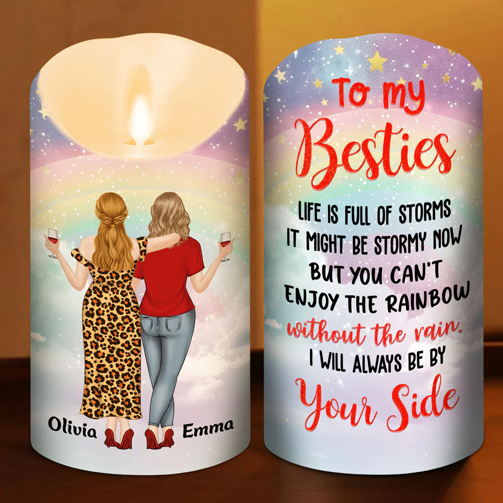 By Your Side - Personalized Custom LED Candle - Image 3