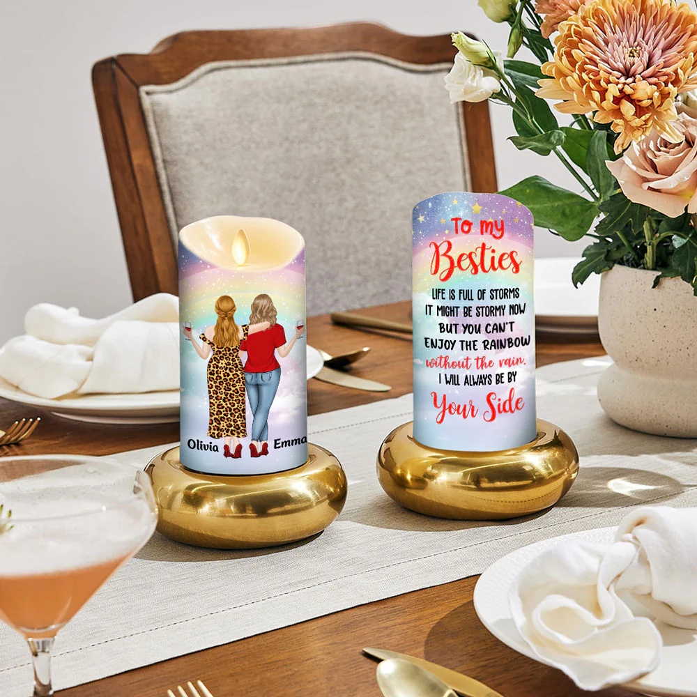 By Your Side - Personalized Custom LED Candle - Image 4