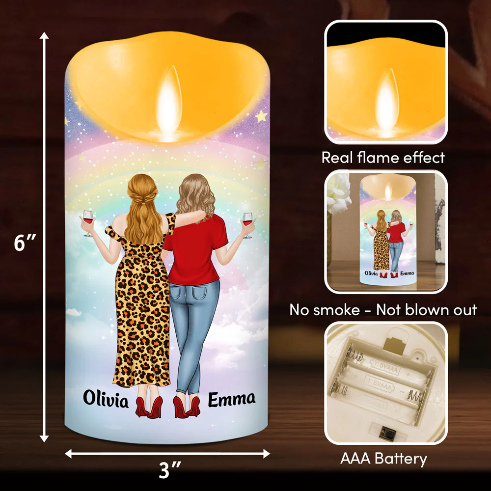 By Your Side - Personalized Custom LED Candle - Image 6