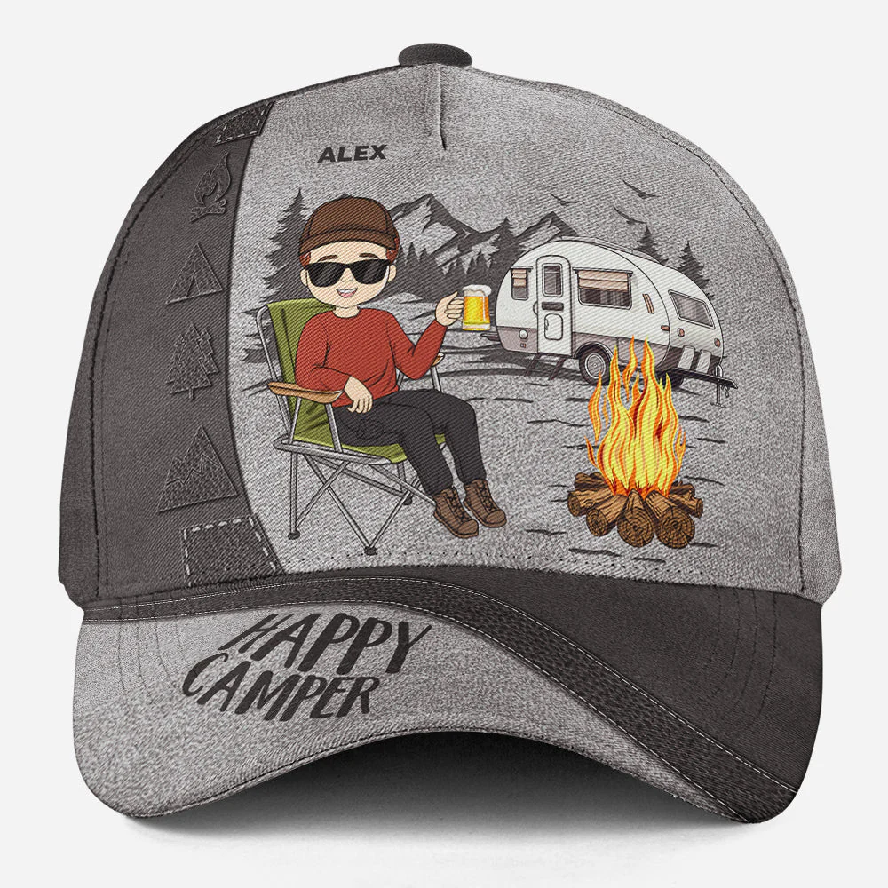 Camp Hair Don't Care - Personalized Classic Cap - Image 2