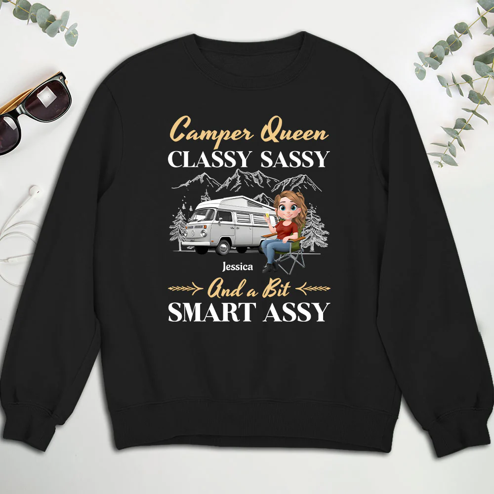 Camper Queen - Personalized Custom Shirt - Image 4