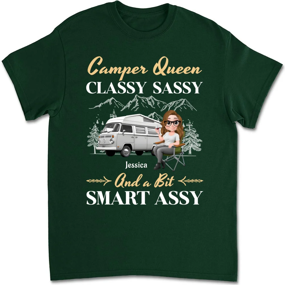 Camper Queen - Personalized Custom Shirt - Image 8