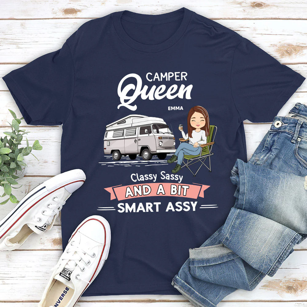Camper Queen - Personalized Custom Unisex T-shirt - Image 2