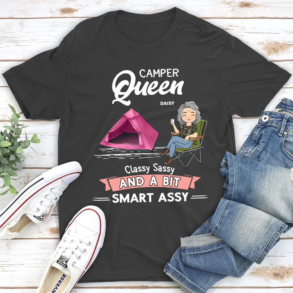Camper Queen - Personalized Custom Unisex T-shirt - Image 5